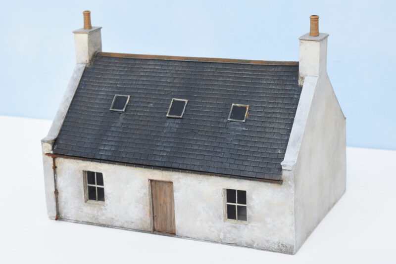 Classic Highland 'But & Ben' whitewashed cottage